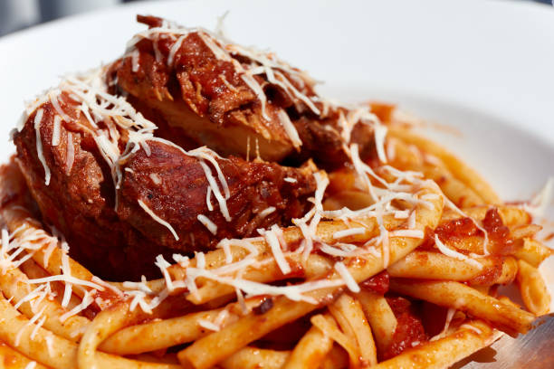 Traditional dish Pastitsada with meat